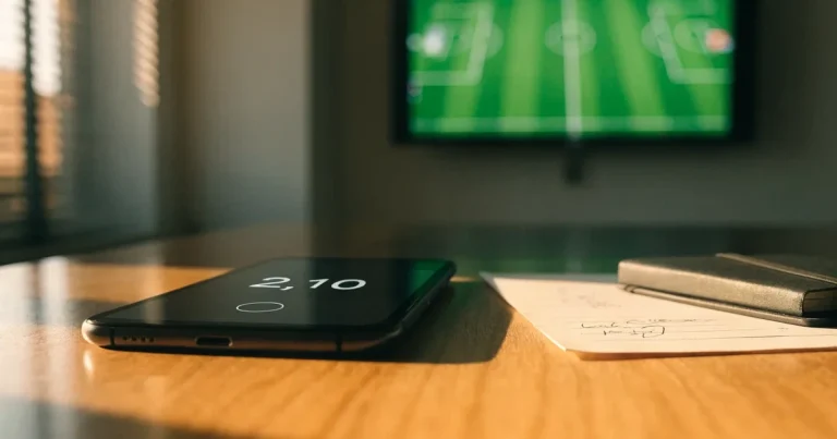 Drei Fahrräder lehnen nebeneinander an einem Zaun vor einem Sportplatz, dahinter ein grüner Rasen im Dunst.